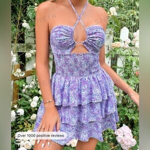 Purple vacation dress